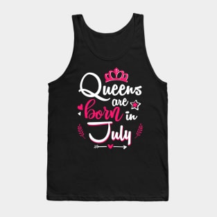 Women Queens Are Born In July Tank Top